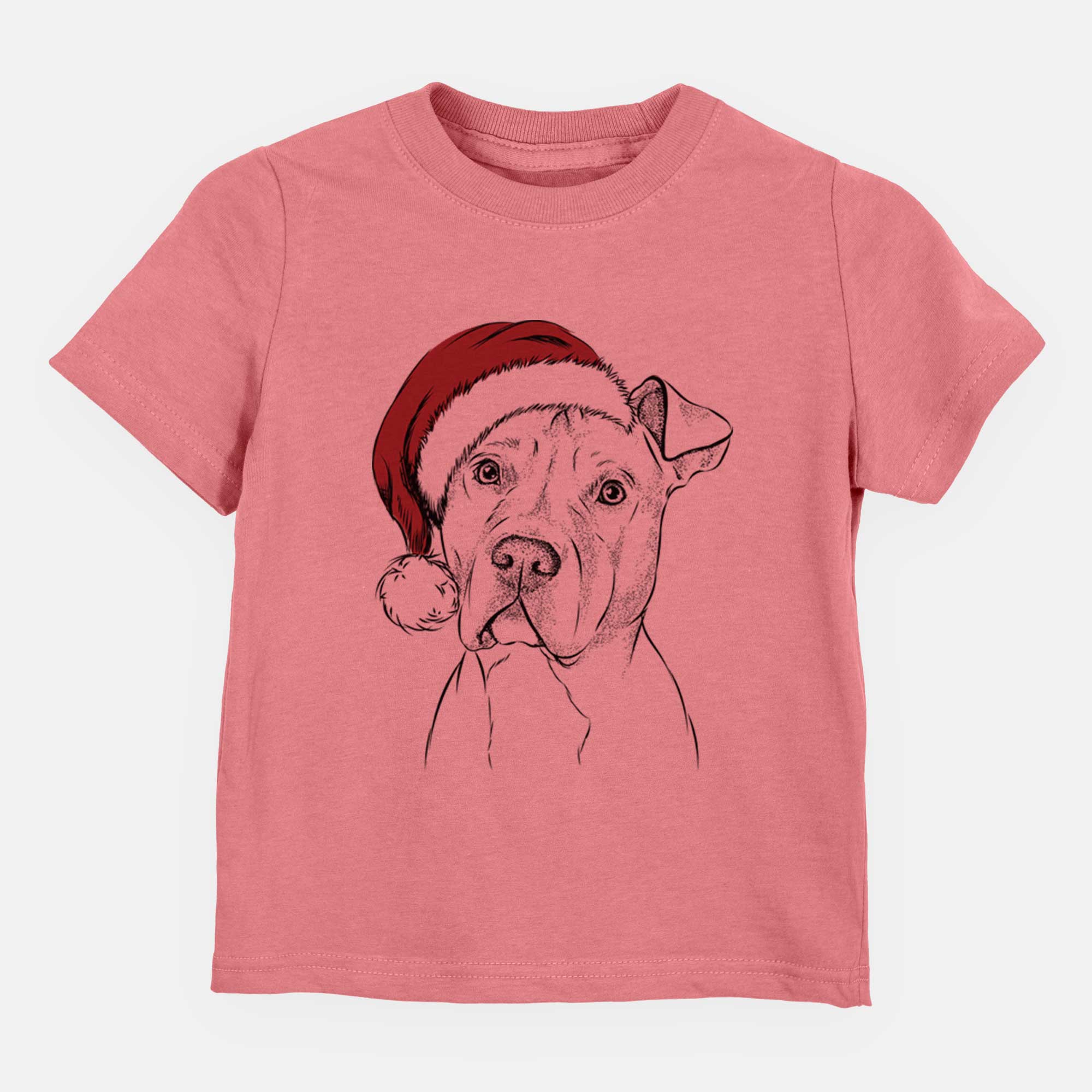 Santa Scraps the American Stafforsdhire Mix - Kids/Youth/Toddler Shirt