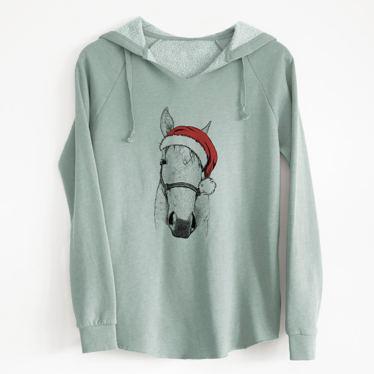 Santa SeaBee the Quarter Horse - Cali Wave Hooded Sweatshirt