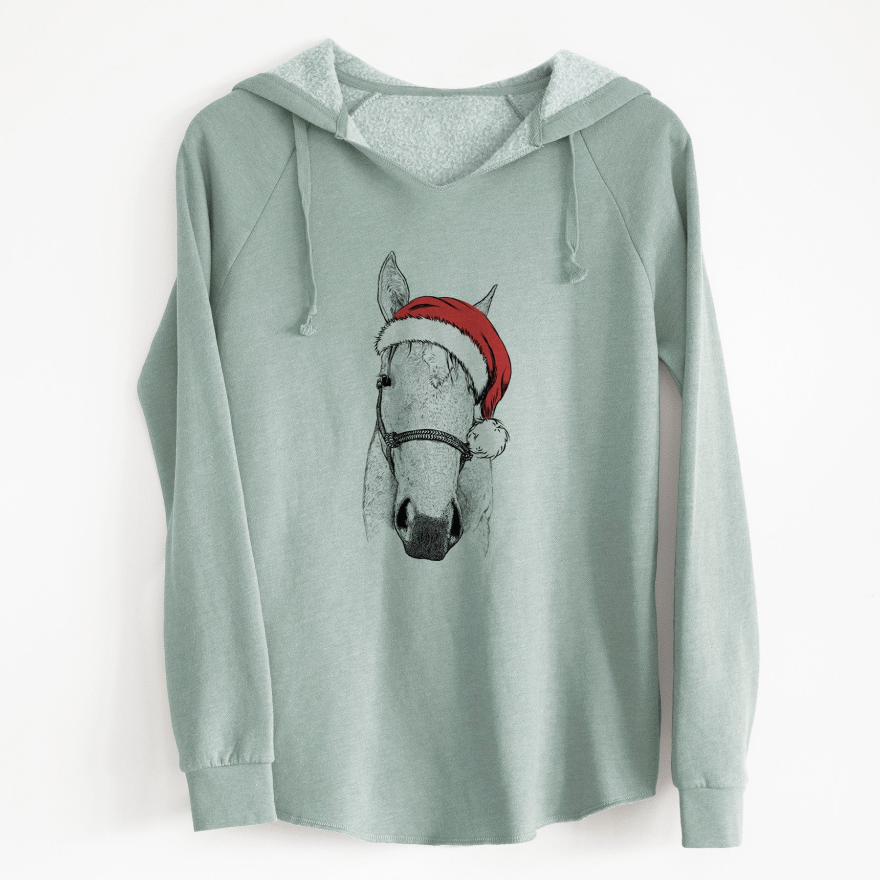 Santa SeaBee the Quarter Horse - Cali Wave Hooded Sweatshirt