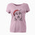 Santa Sesi the Siberian Husky - Women's V-neck Shirt