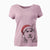 Santa Sesi the Siberian Husky - Women's V-neck Shirt