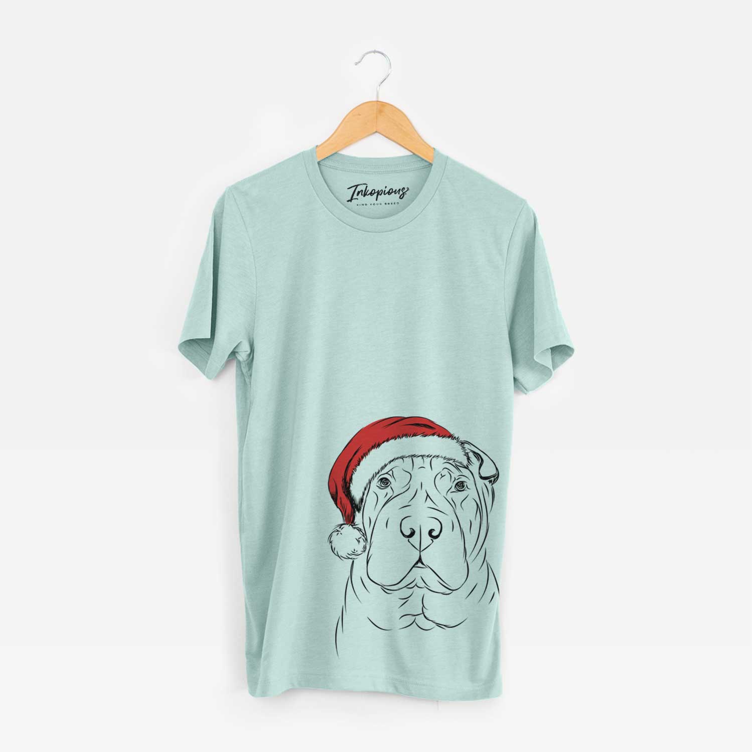 Santa Sharpy the Shar Pei - Unisex Crewneck