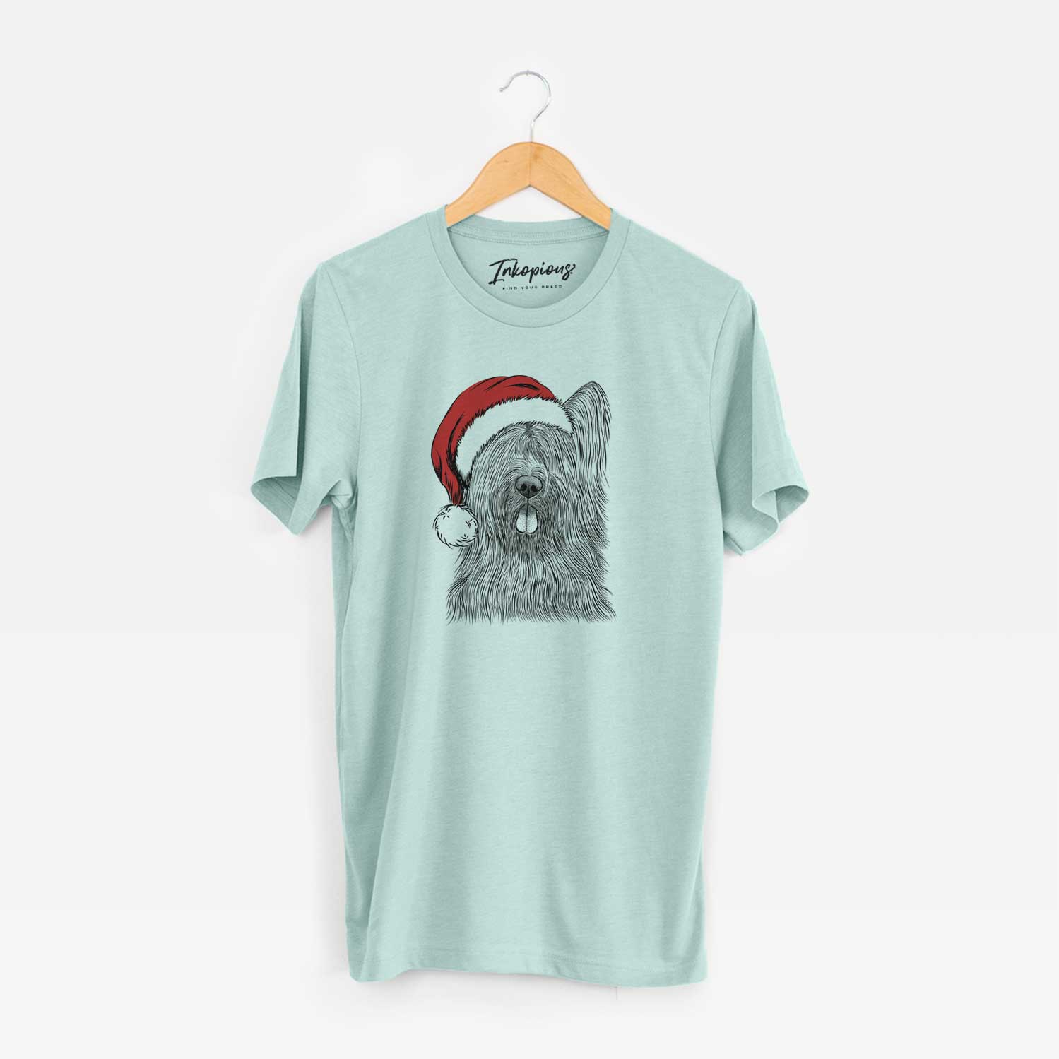 Santa Shay the Briard - Unisex Crewneck