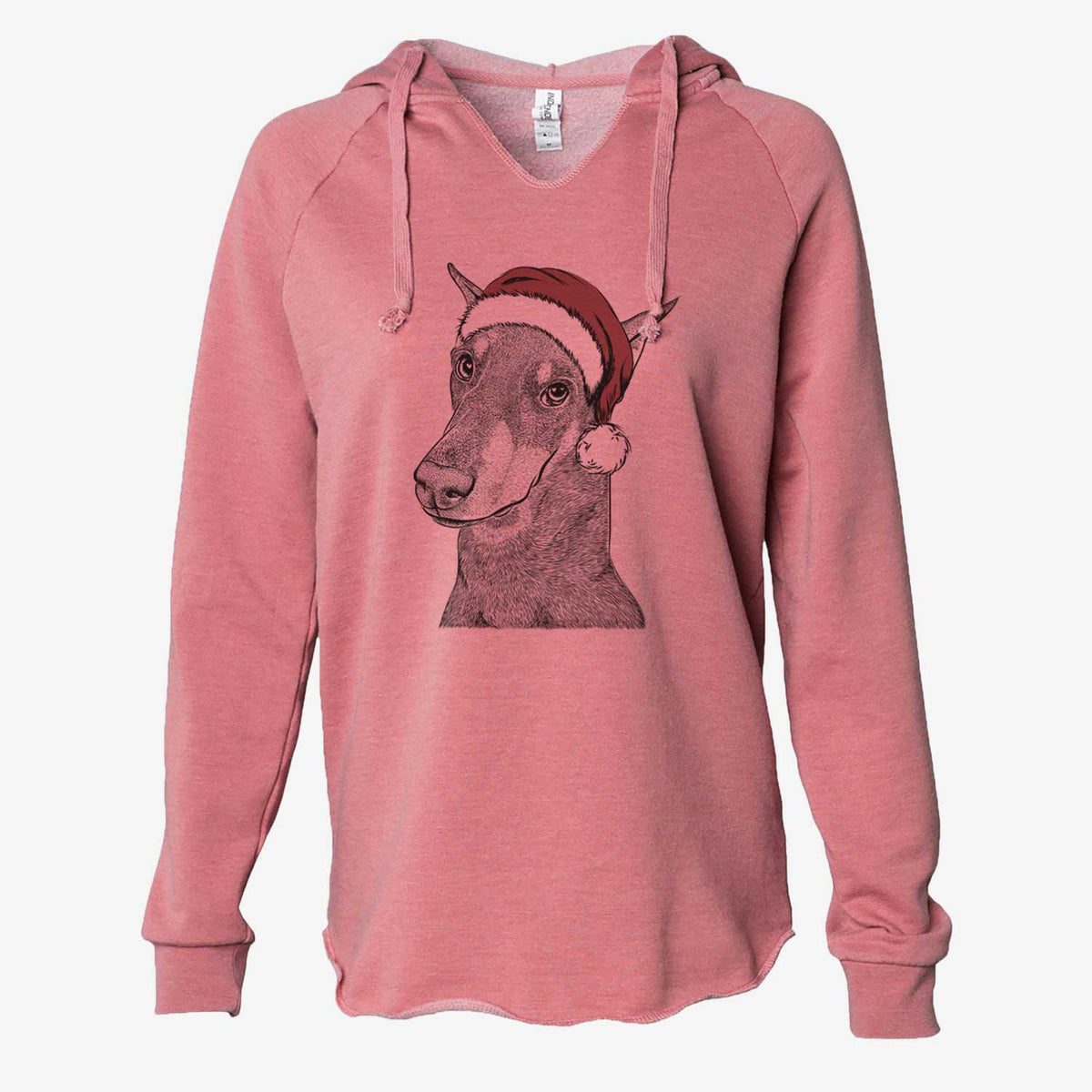 Shelby the Doberman Pinscher - Cali Wave Hooded Sweatshirt