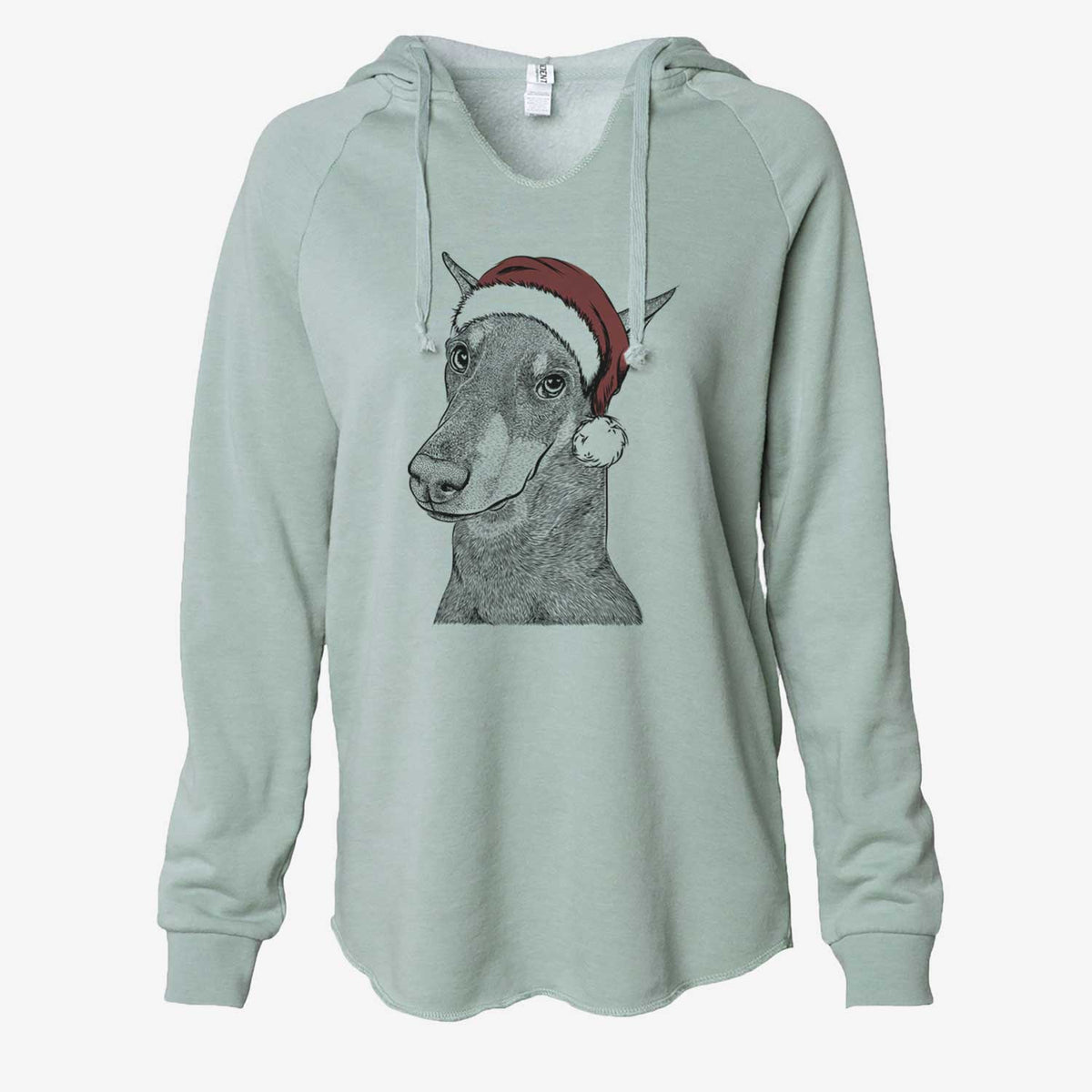Shelby the Doberman Pinscher - Cali Wave Hooded Sweatshirt