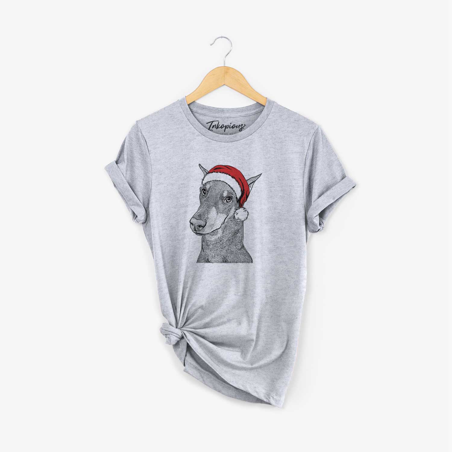 Santa Shelby the Doberman Pinscher - Unisex Crewneck