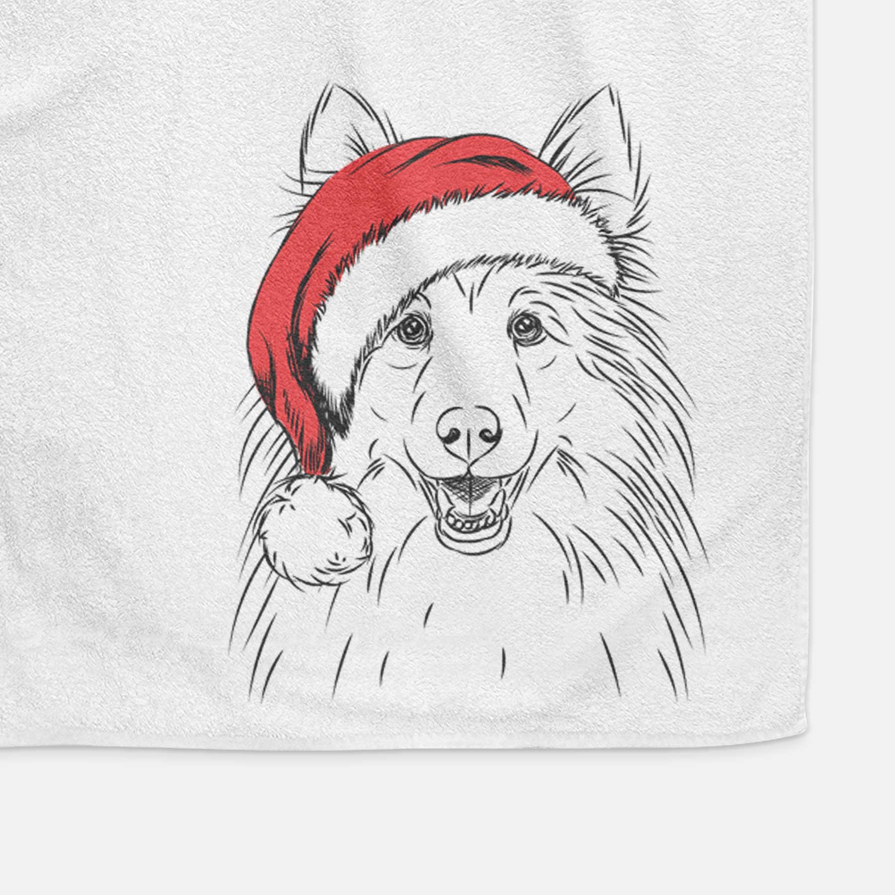 Sheldon the Shetland Sheepdog Decorative Hand Towel