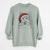 Santa Sheldon the Shetland Sheepdog - Unisex Pigment Dyed Crew Sweatshirt