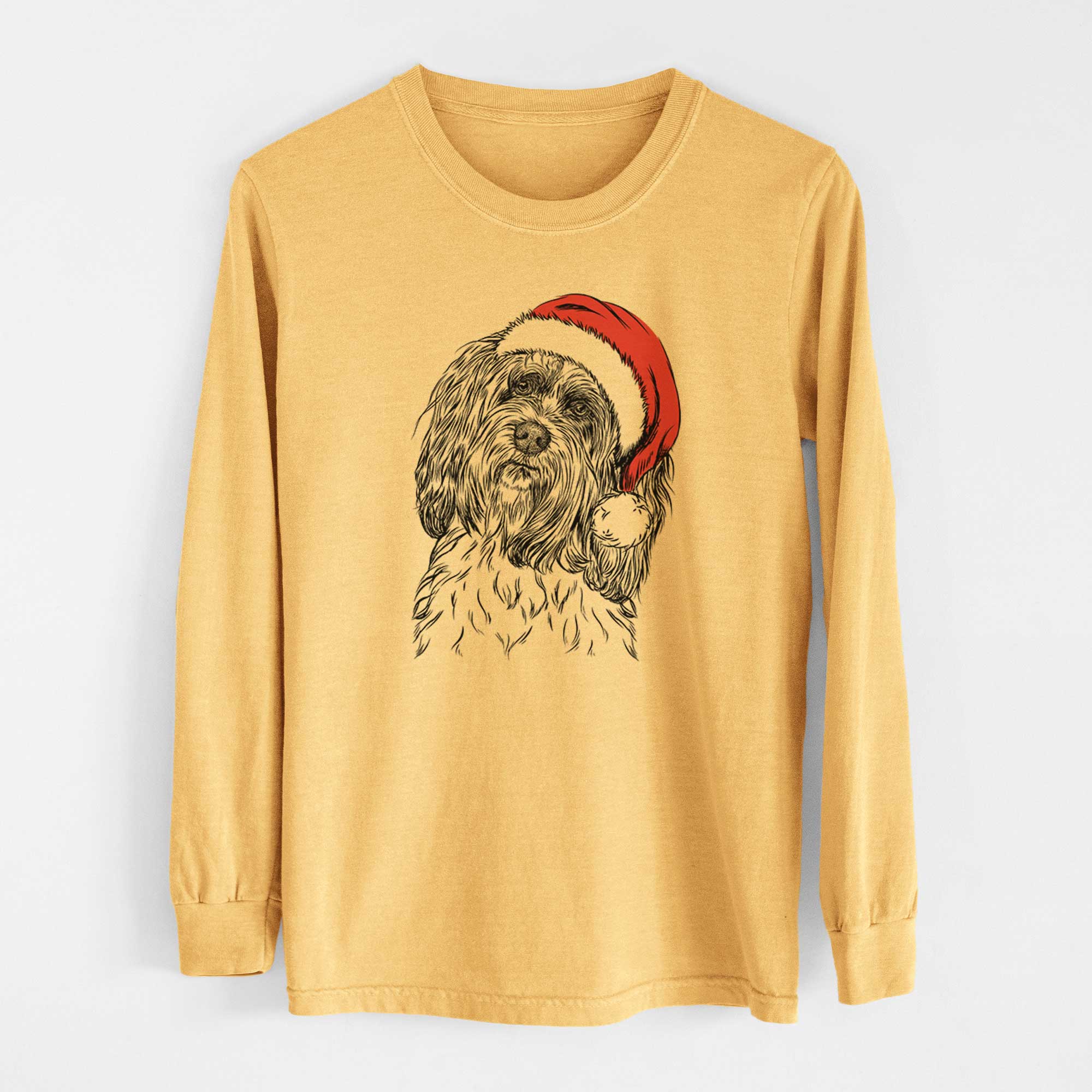 Santa Shenpa the Tibetan Terrier - Heavyweight 100% Cotton Long Sleeve