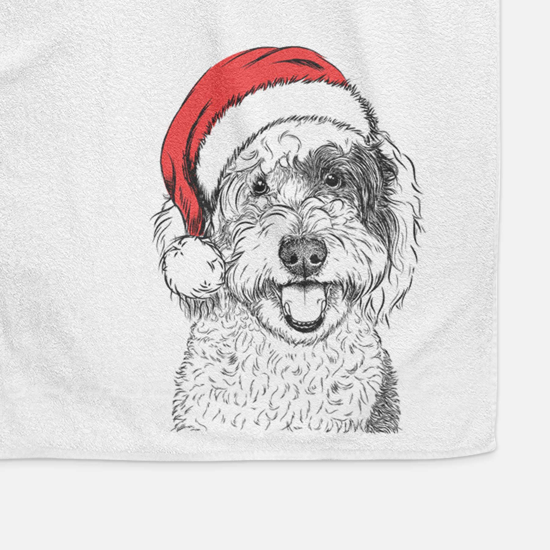 Sherlock the Sheepadoodle Decorative Hand Towel