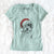 Santa Sherlock the Sheepadoodle - Women's V-neck Shirt