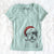 Santa Sherlock the Sheepadoodle - Women's V-neck Shirt