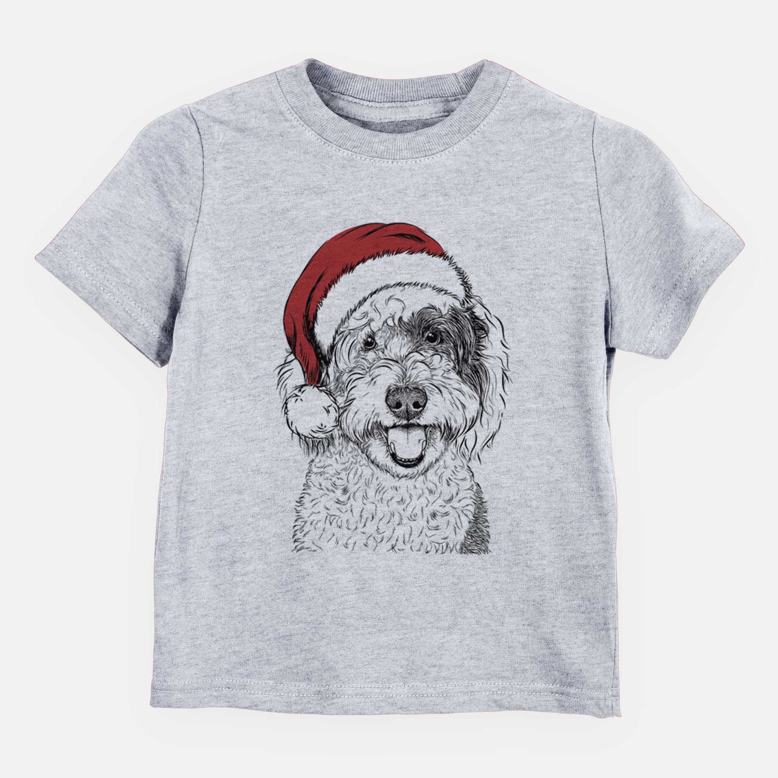 Santa Sherlock the Sheepadoodle - Kids/Youth/Toddler Shirt