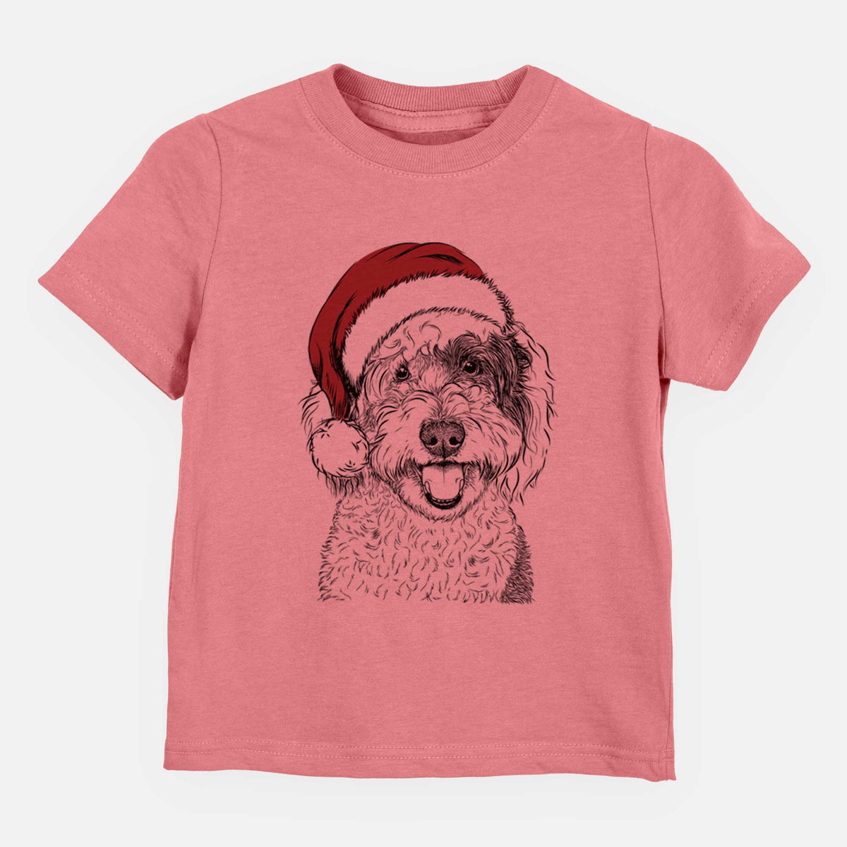 Santa Sherlock the Sheepadoodle - Kids/Youth/Toddler Shirt