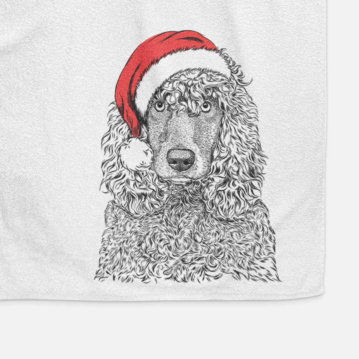 Shilo the Irish Water Spaniel Decorative Hand Towel