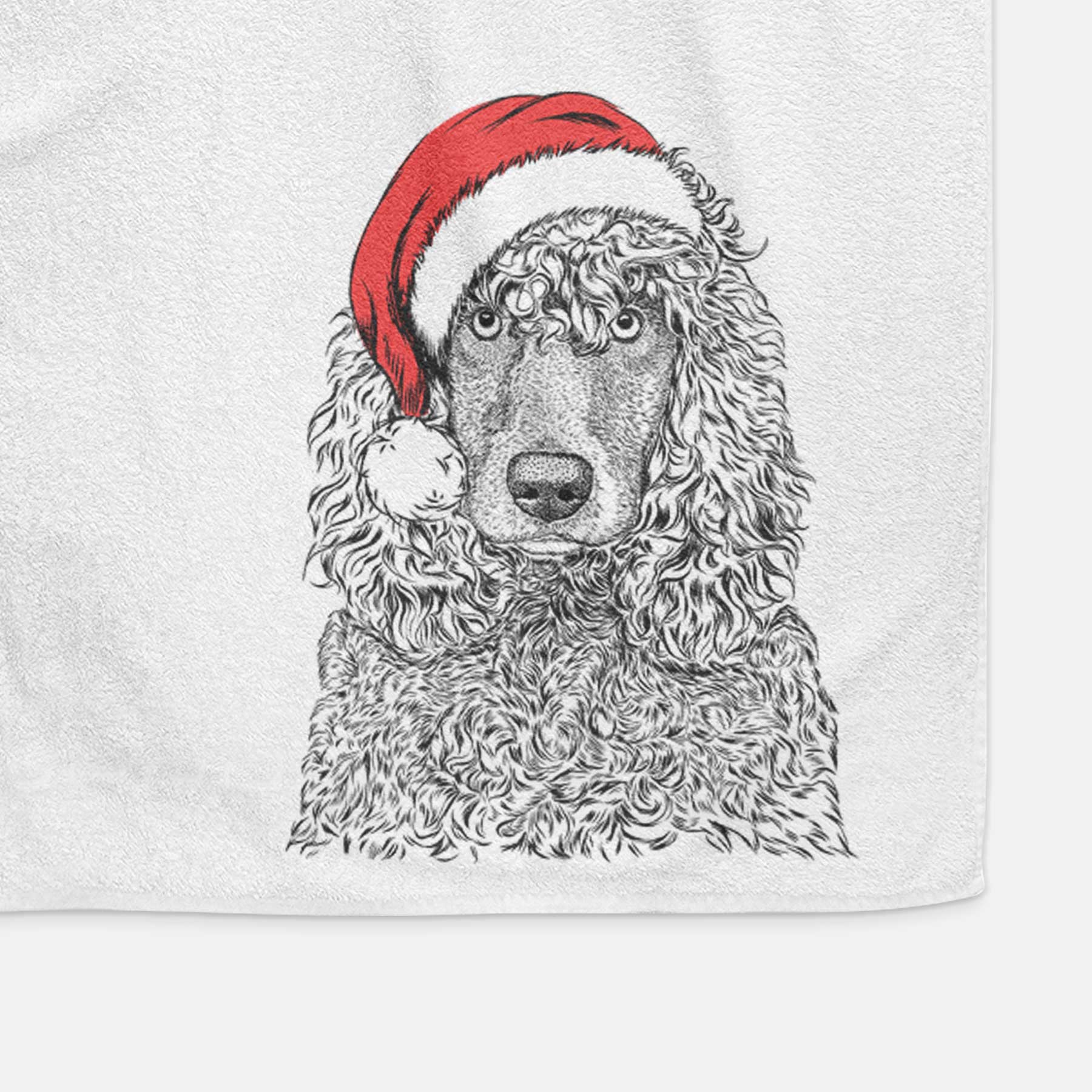 Shilo the Irish Water Spaniel Decorative Hand Towel