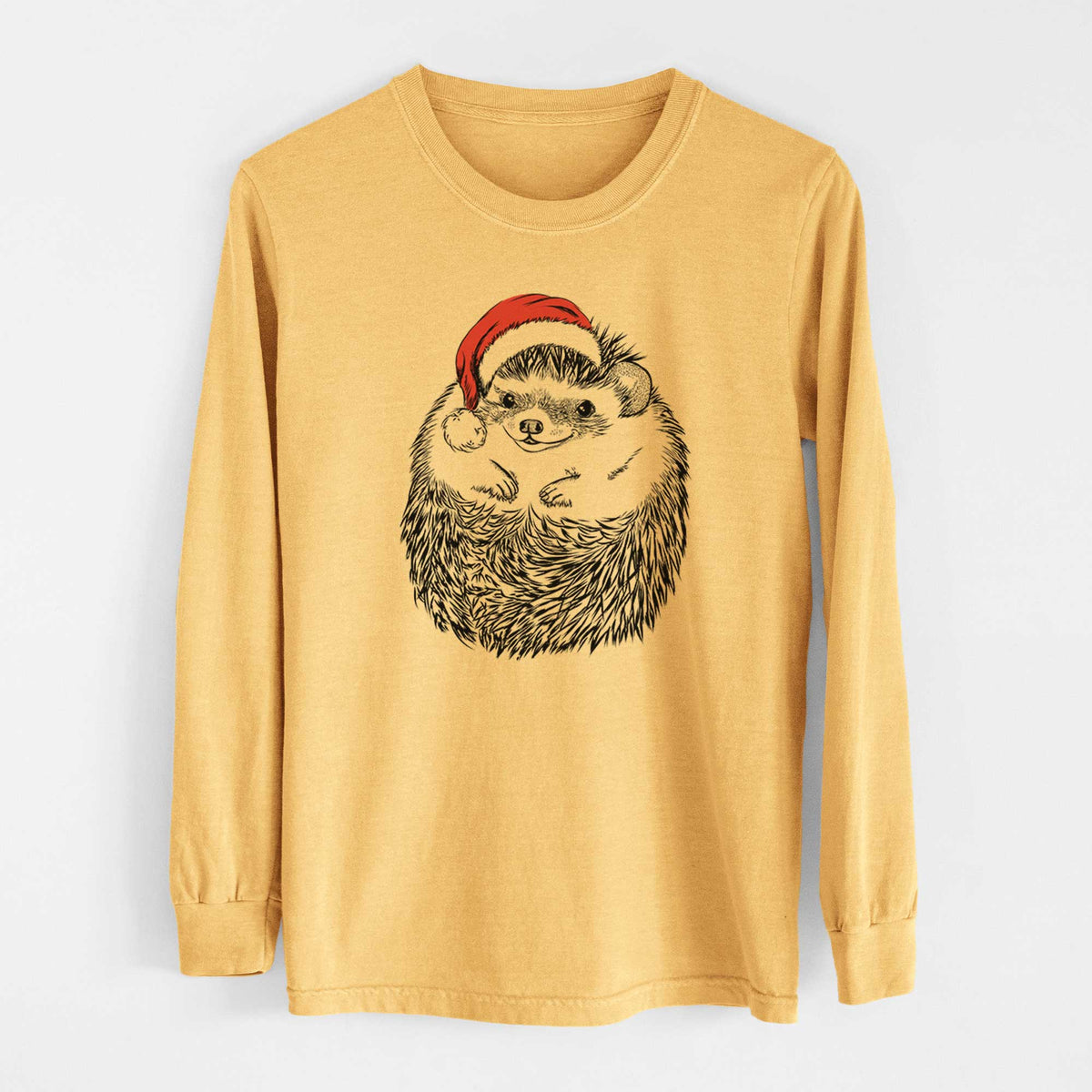 Santa Sid the Hedgehog - Heavyweight 100% Cotton Long Sleeve