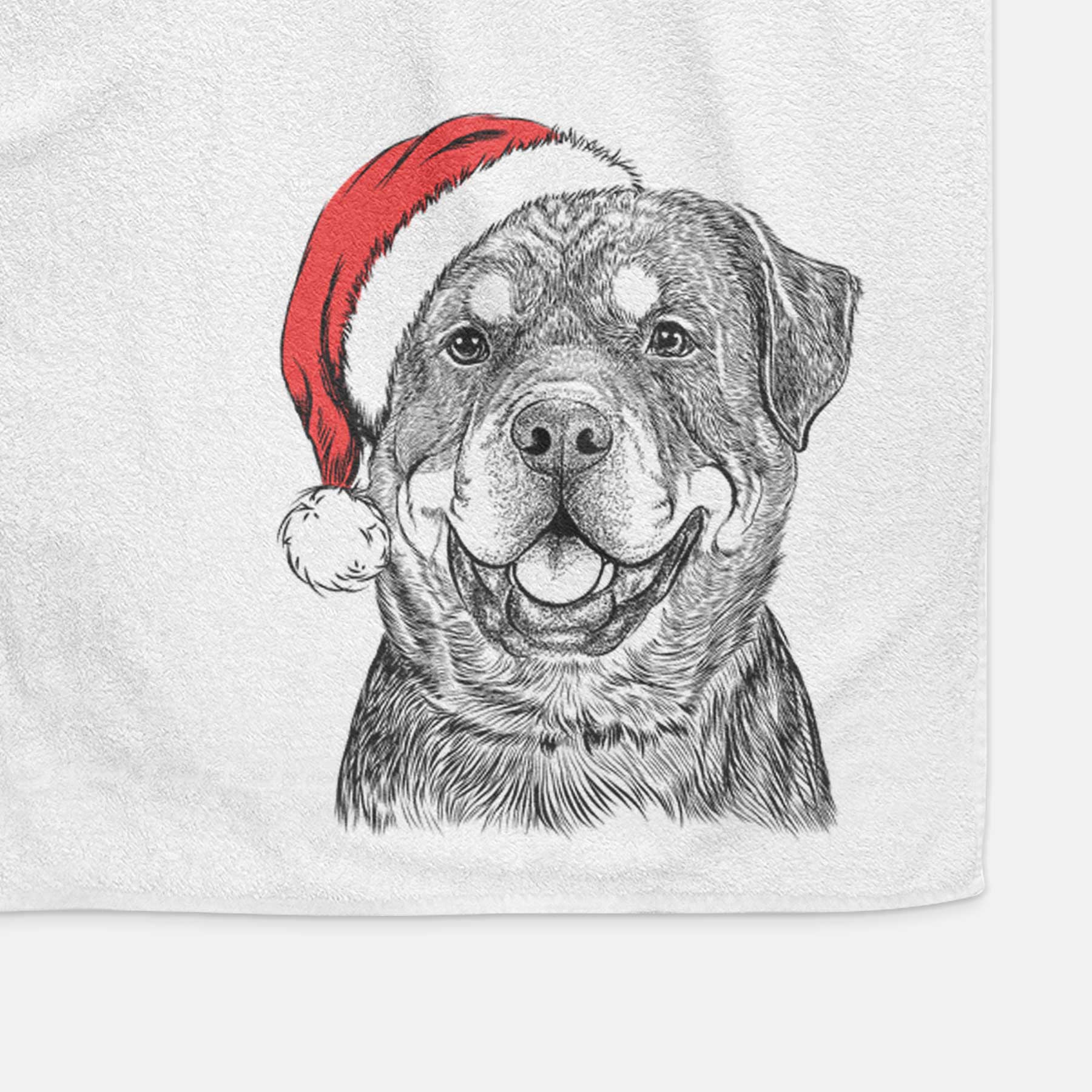 Sig the Rottweiler Decorative Hand Towel