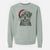 Santa Sig the Rottweiler - Unisex Pigment Dyed Crew Sweatshirt