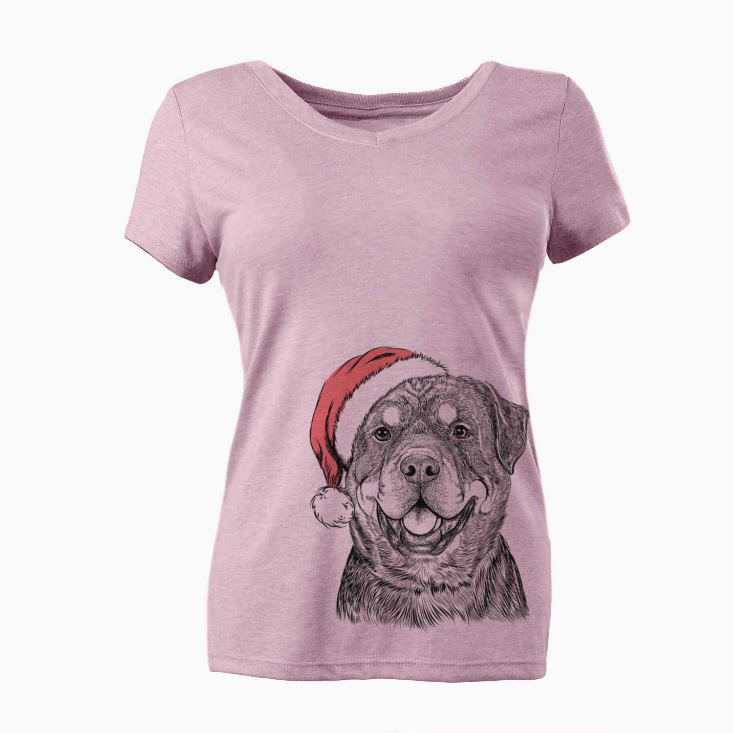 Sig the Rottweiler - Women's V-neck Shirt