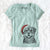 Santa Sig the Rottweiler - Women's V-neck Shirt