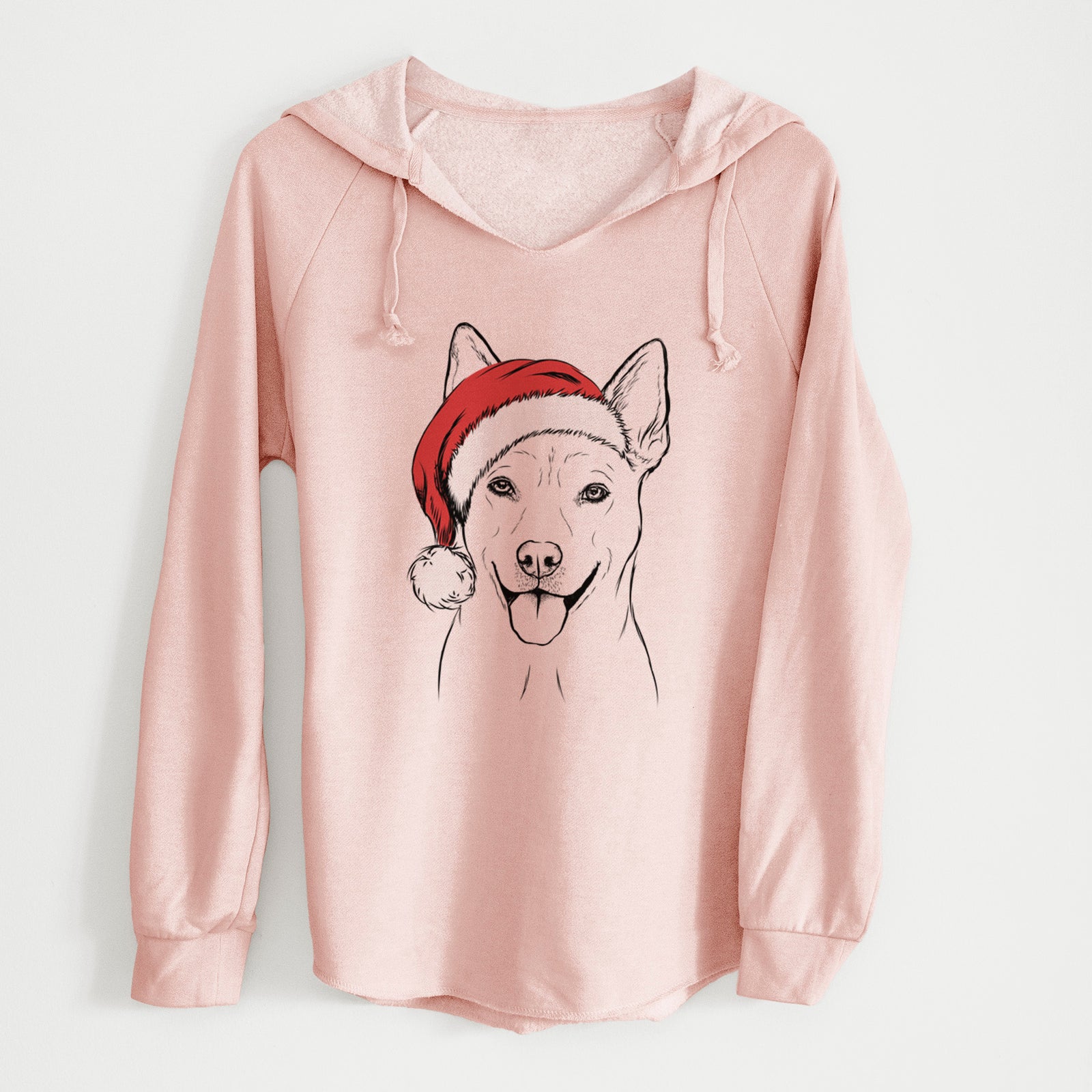 Santa Silly Lilly the Mixed Breed - Cali Wave Hooded Sweatshirt