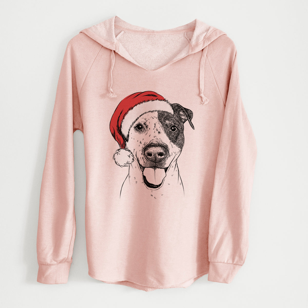 Santa Simon the Mixed Breed - Cali Wave Hooded Sweatshirt