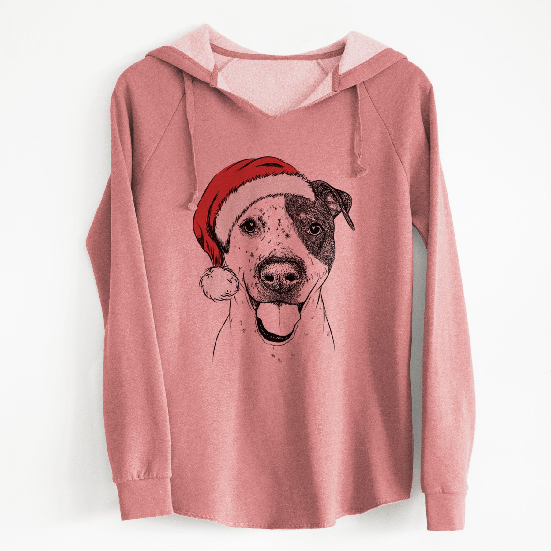 Santa Simon the Mixed Breed - Cali Wave Hooded Sweatshirt