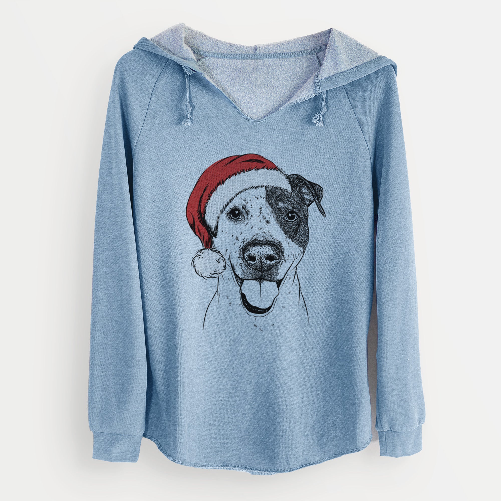 Santa Simon the Mixed Breed - Cali Wave Hooded Sweatshirt