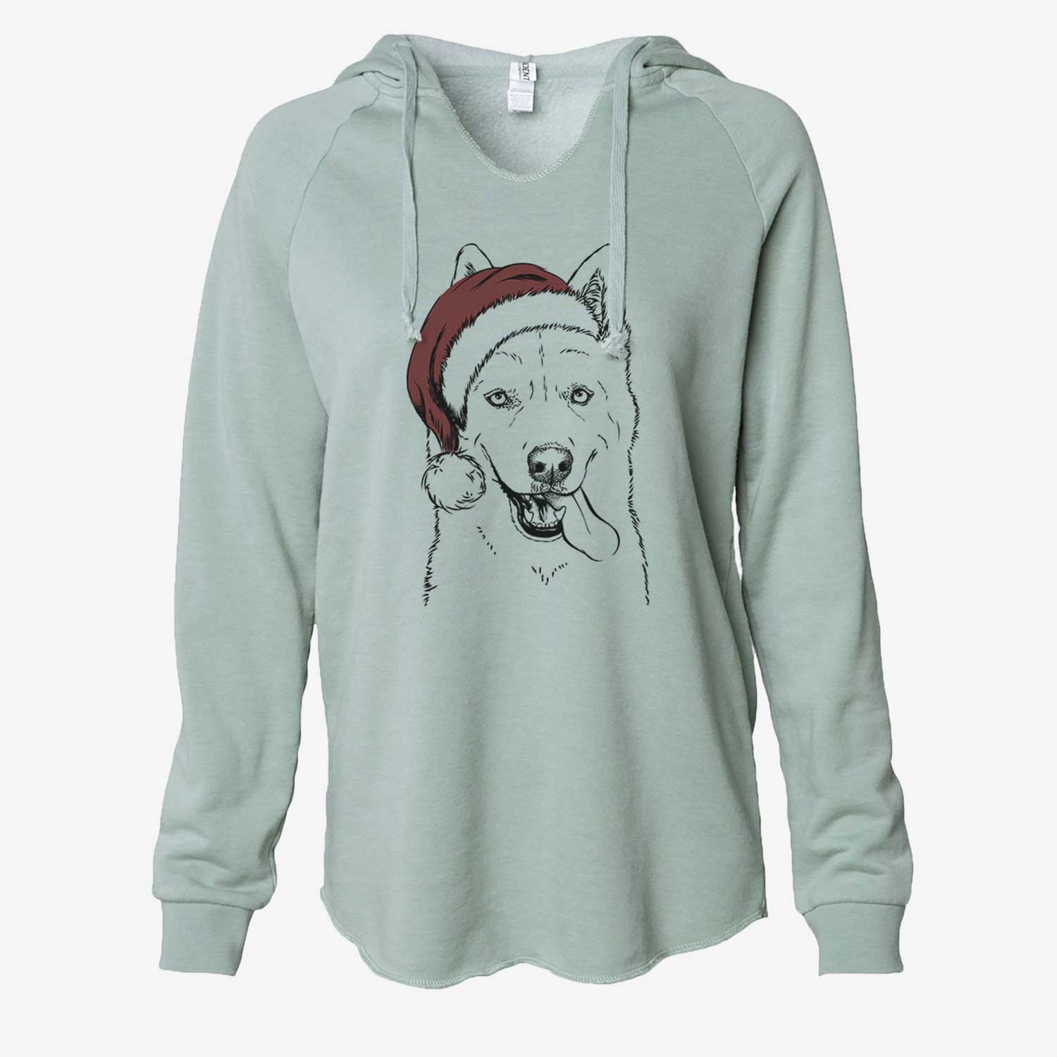 Sinatra the Siberian Husky - Cali Wave Hooded Sweatshirt