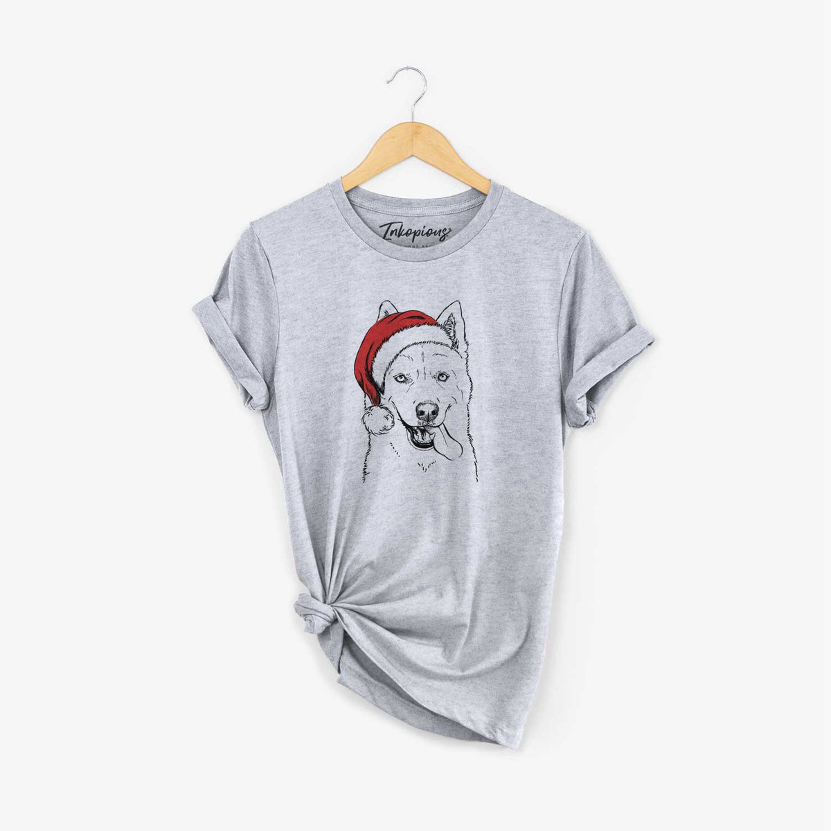 Santa Sinatra  the Siberian Husky - Unisex Crewneck