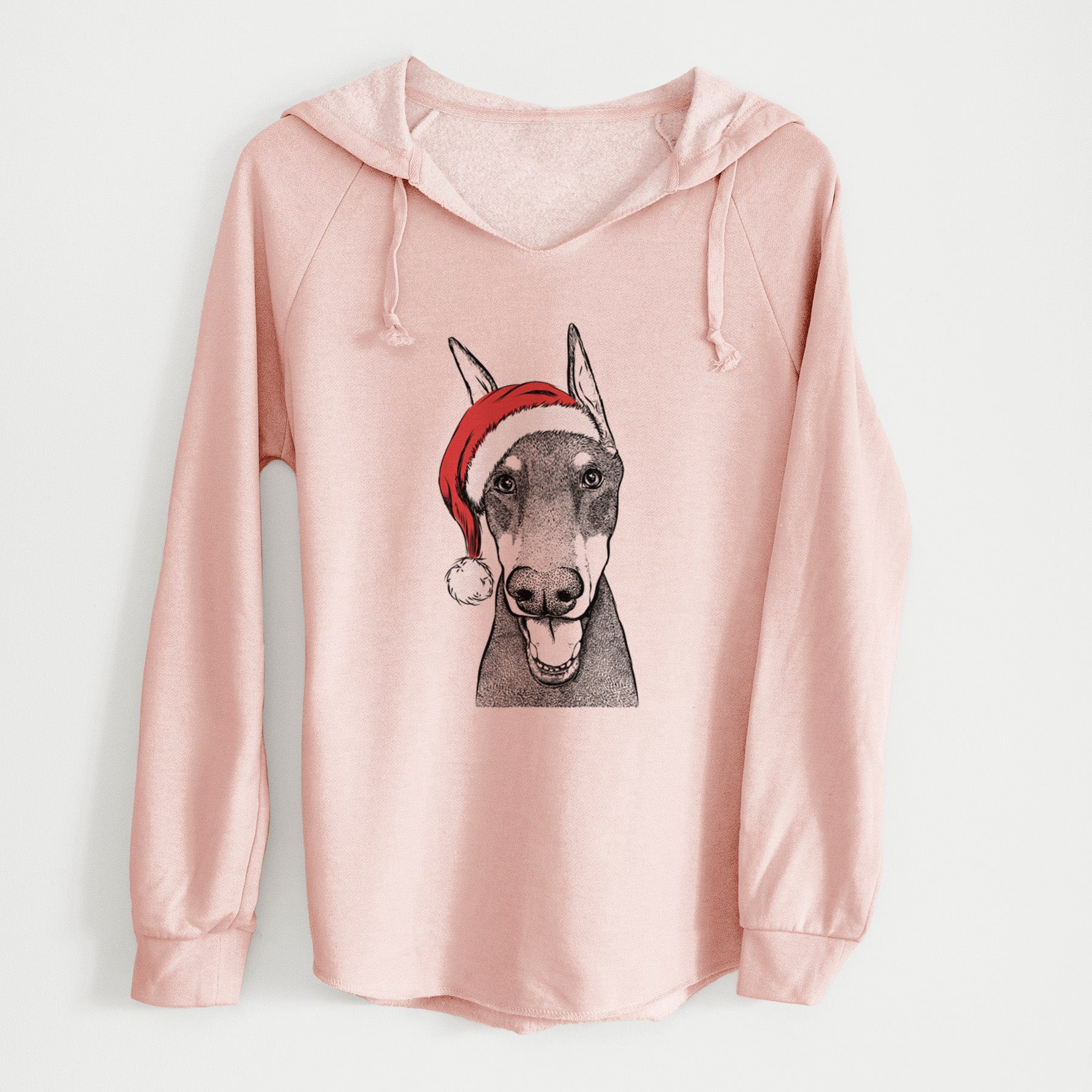 Santa Sir Duke the Doberman Pinscher - Cali Wave Hooded Sweatshirt