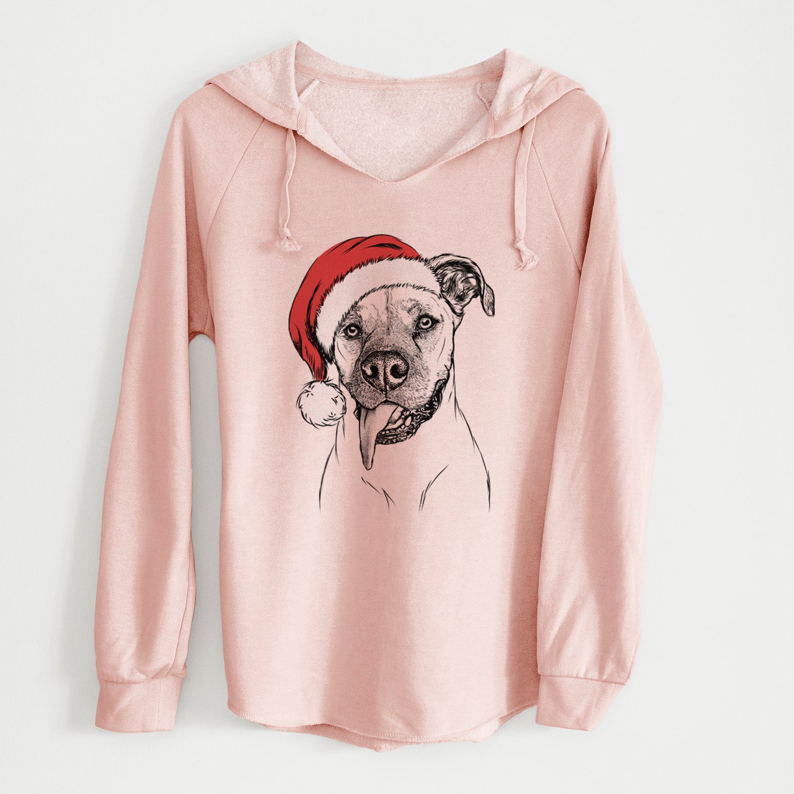 Santa Sir Jake the Boxer - Cali Wave Hooded Sweatshirt