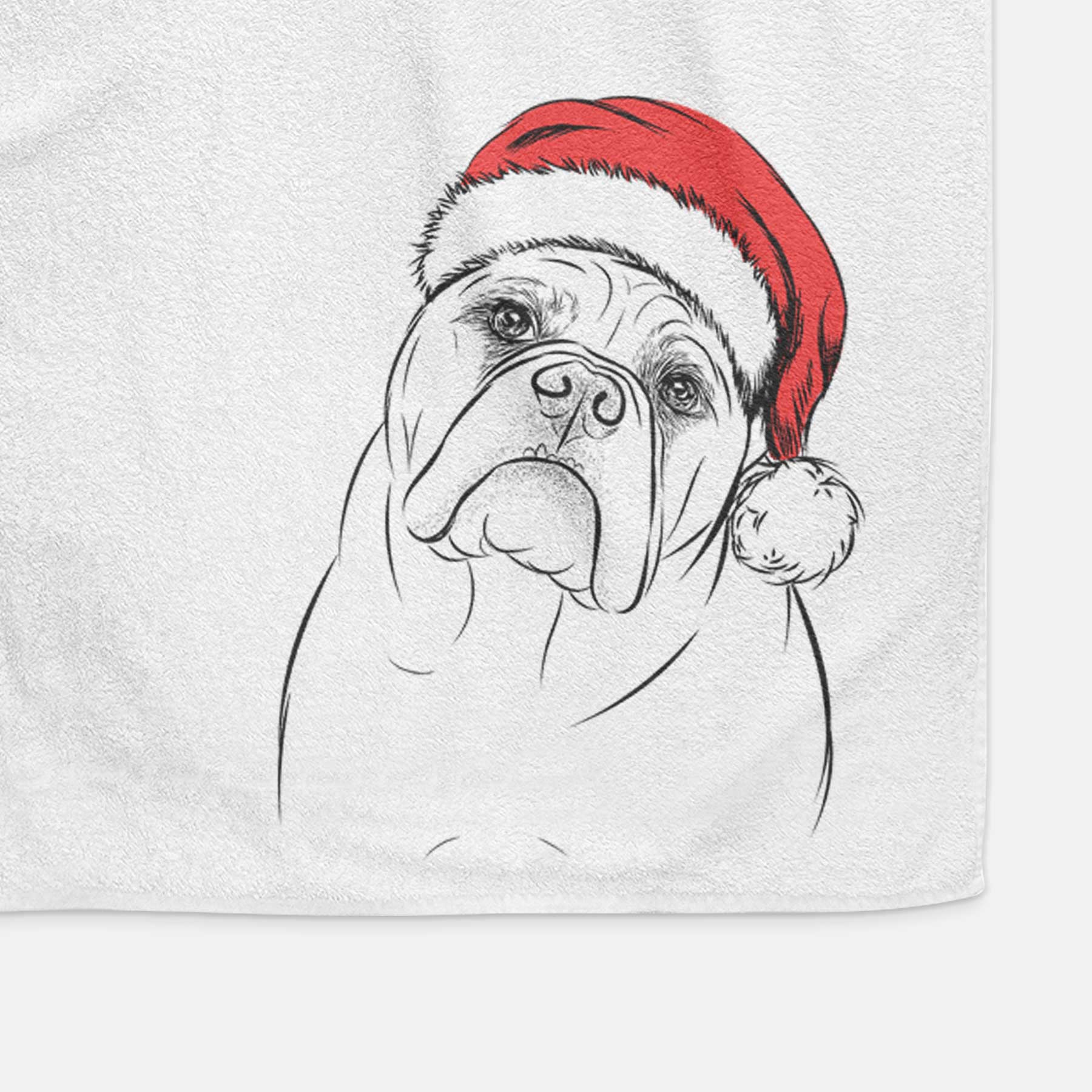 Sir Louis the English Bulldog Decorative Hand Towel