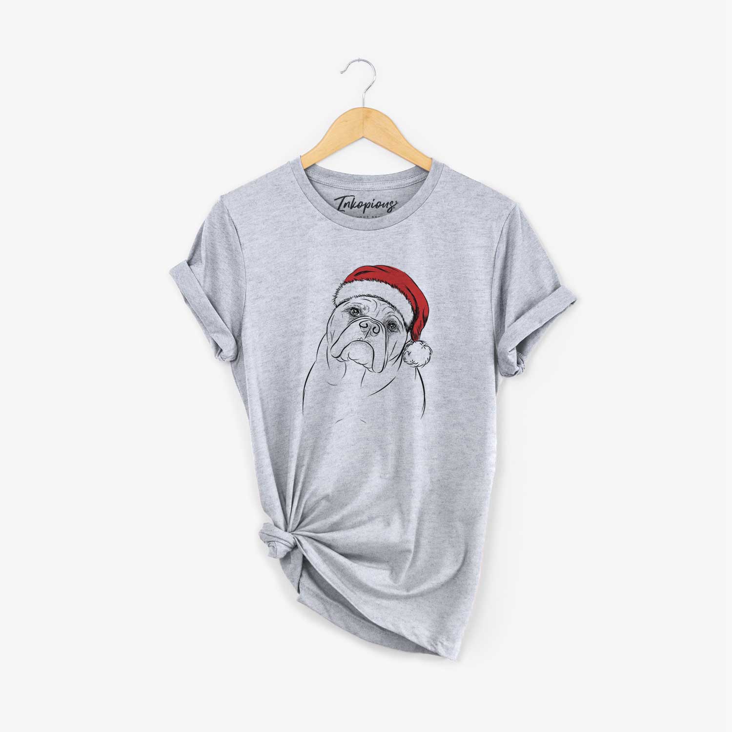 Santa Sir Louis the English Bulldog - Unisex Crewneck