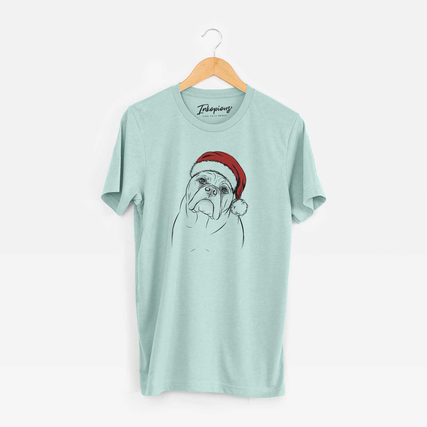 Santa Sir Louis the English Bulldog - Unisex Crewneck