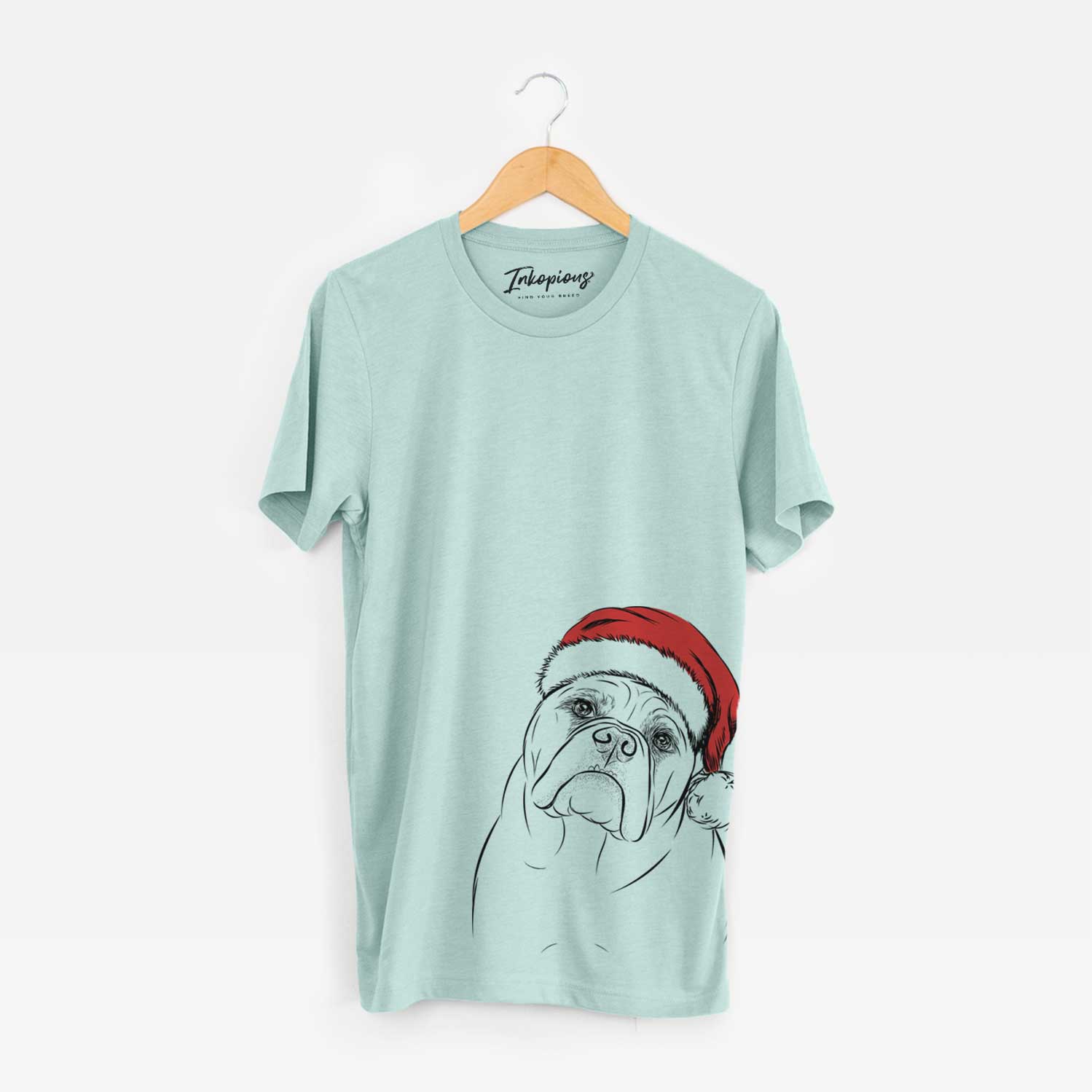 Santa Sir Louis the English Bulldog - Unisex Crewneck