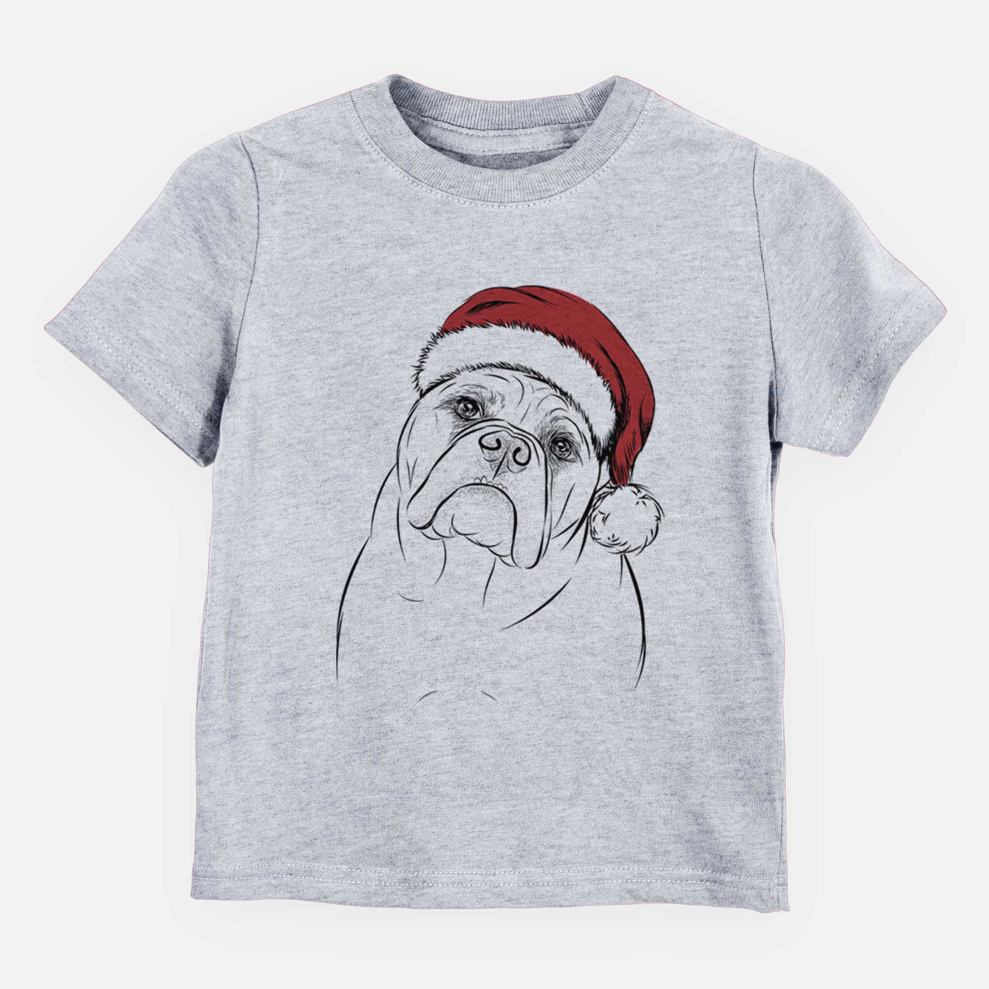 Santa Sir Louis the English Bulldog - Kids/Youth/Toddler Shirt