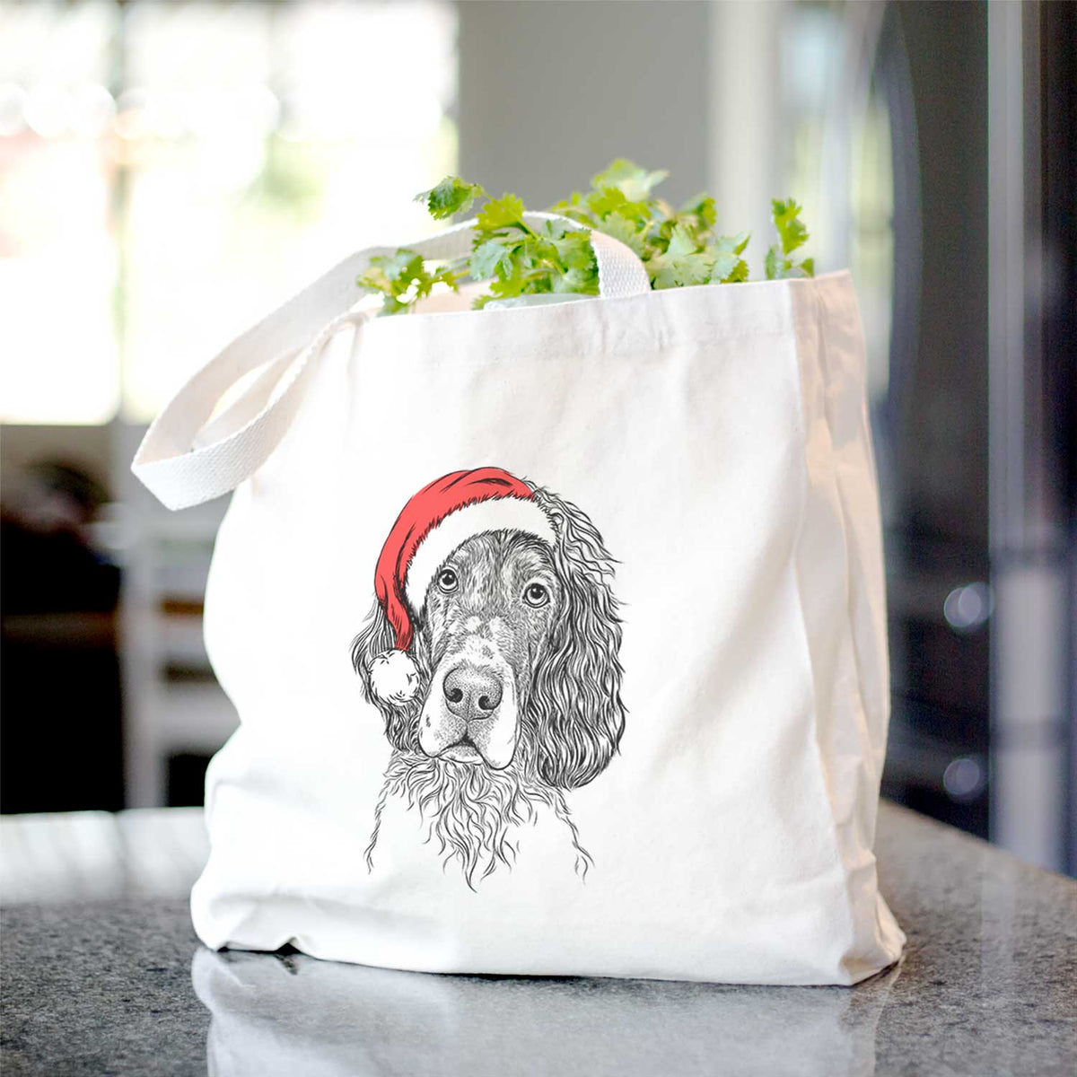 Sir Rexford the Blue Belton English Setter - Tote Bag