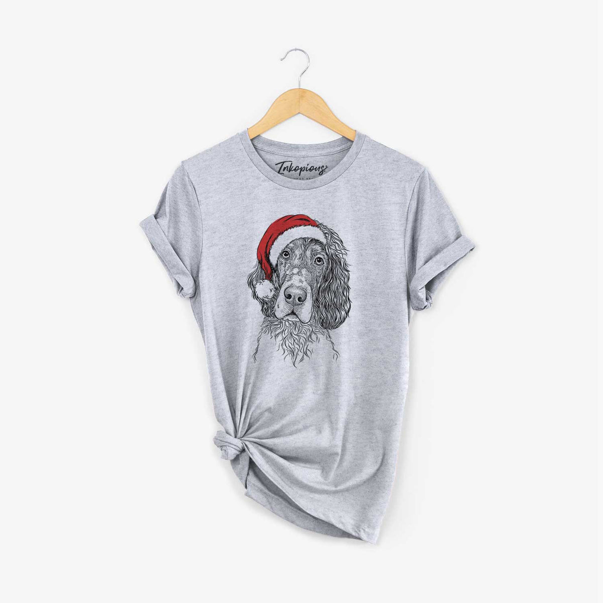 Santa Sir Rexford the Blue Belton English Setter - Unisex Crewneck