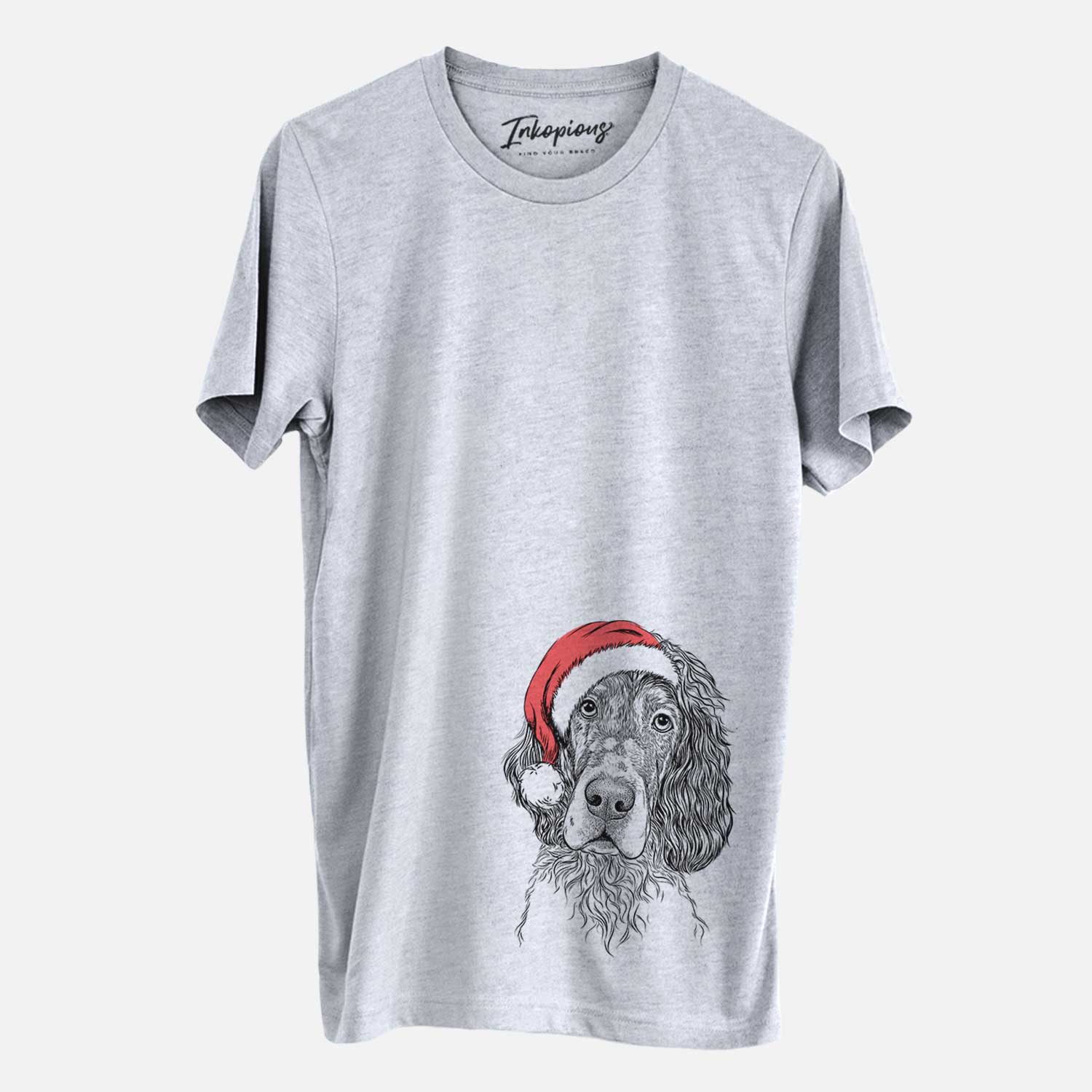 Santa Sir Rexford the Blue Belton English Setter - Unisex Crewneck
