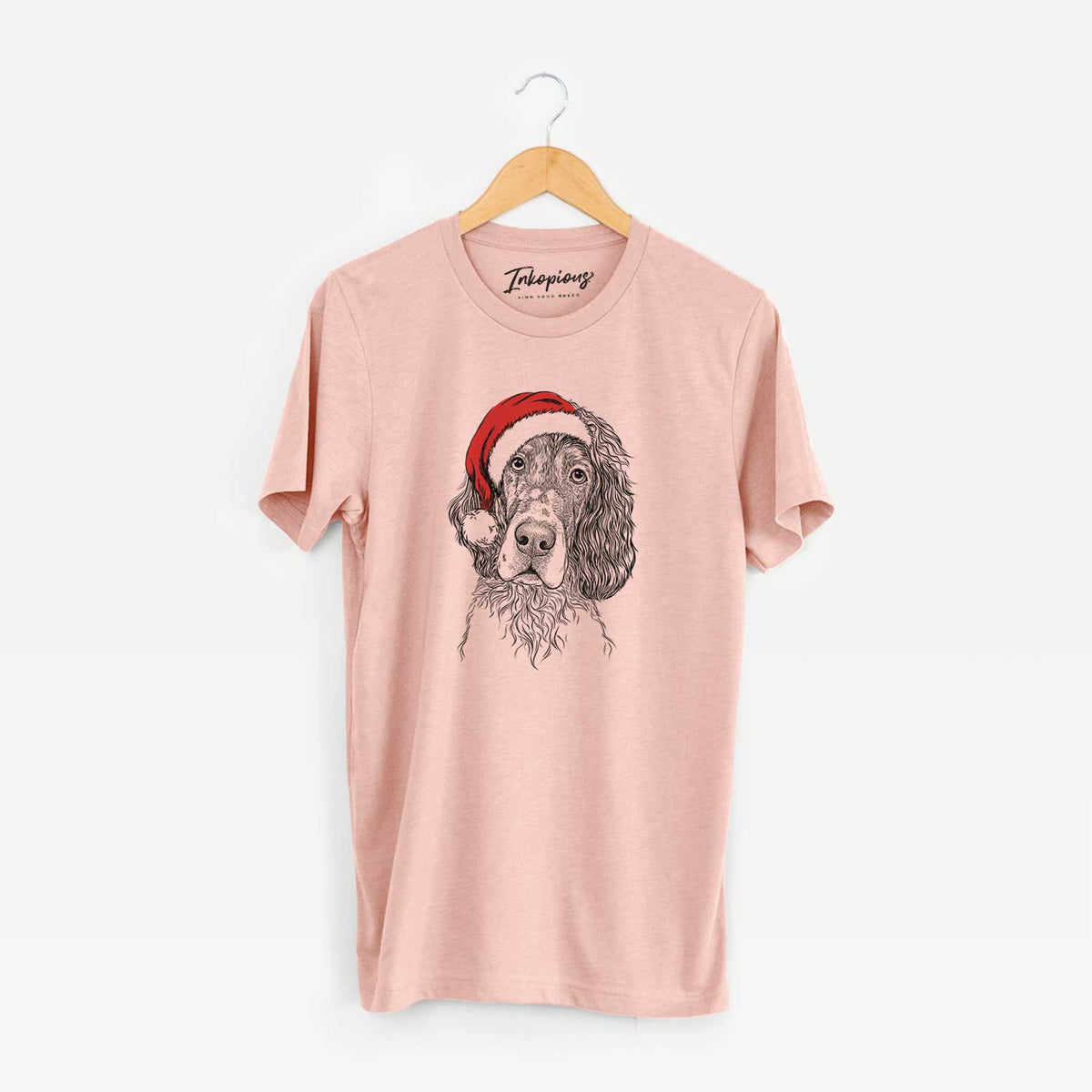 Santa Sir Rexford the Blue Belton English Setter - Unisex Crewneck
