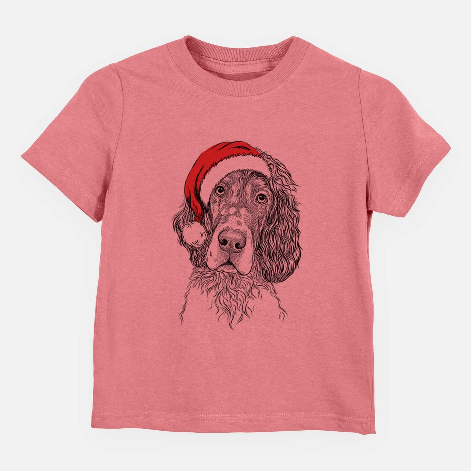 Santa Sir Rexford the Blue Belton English Setter - Kids/Youth/Toddler Shirt