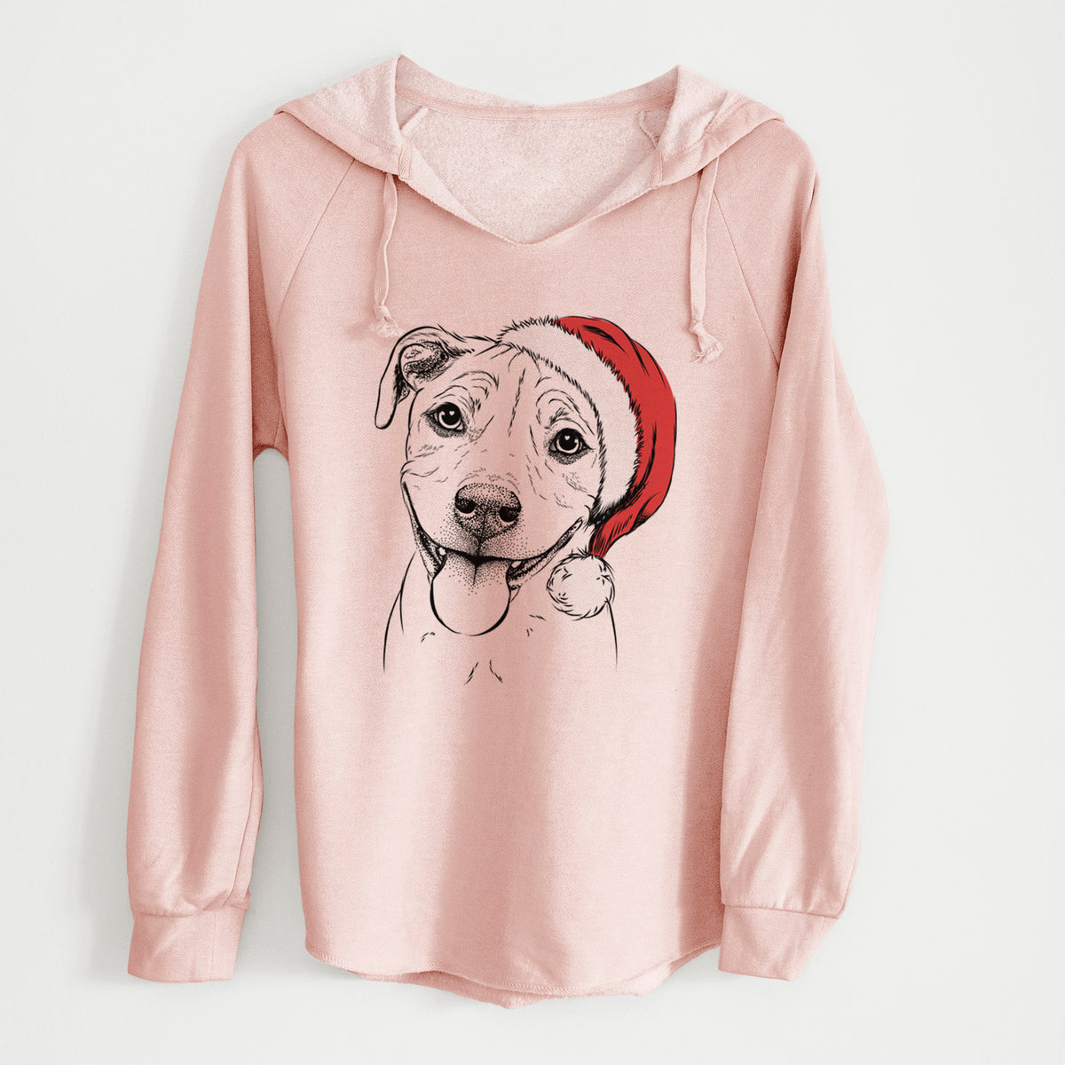 Santa Skye the Pitweiler - Cali Wave Hooded Sweatshirt