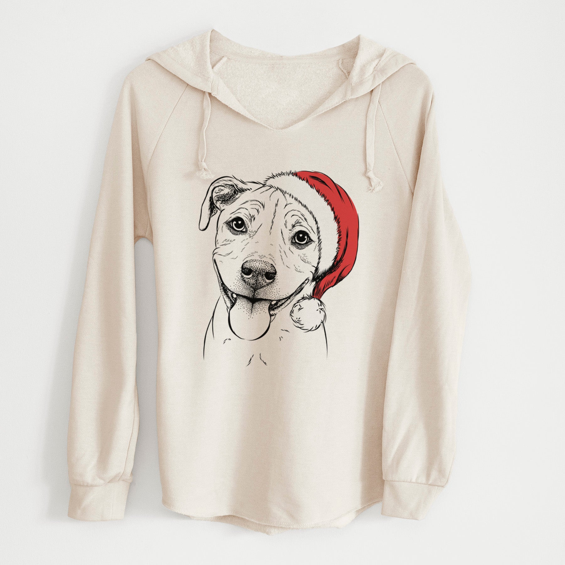 Santa Skye the Pitweiler - Cali Wave Hooded Sweatshirt