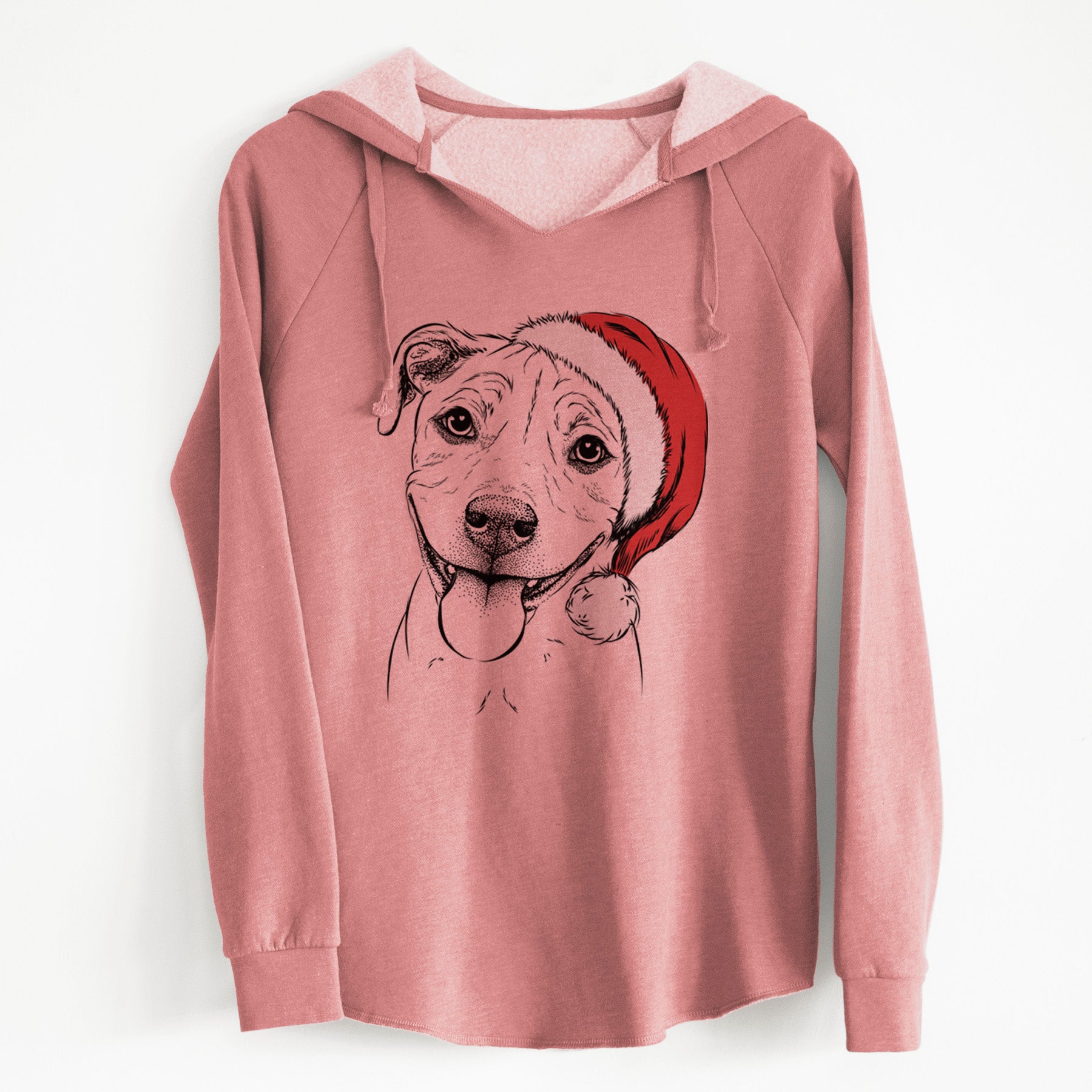 Santa Skye the Pitweiler - Cali Wave Hooded Sweatshirt