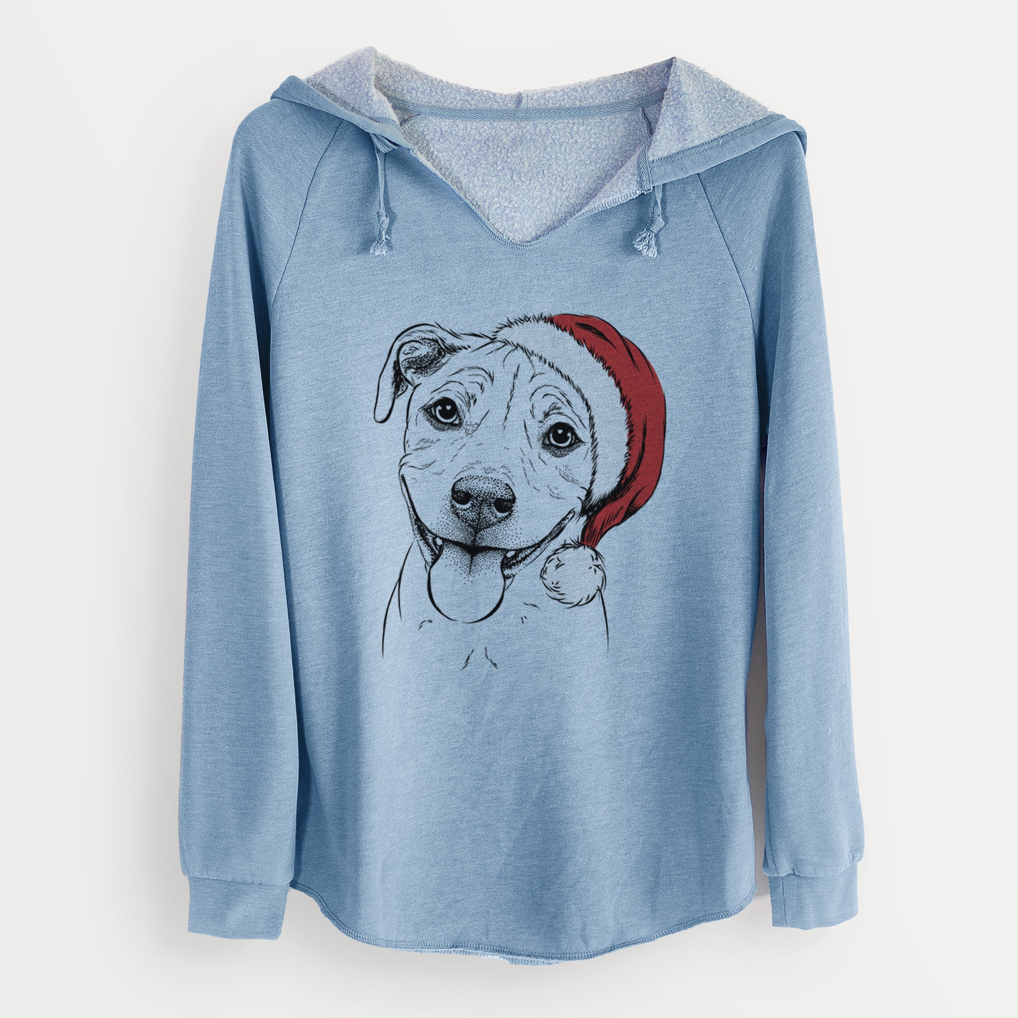 Santa Skye the Pitweiler - Cali Wave Hooded Sweatshirt