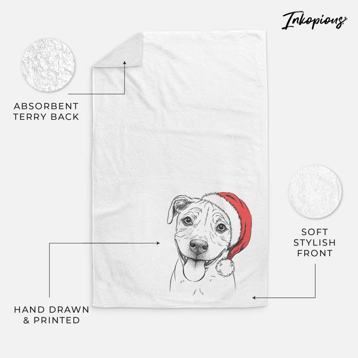 Skye the Pitweiler Decorative Hand Towel