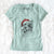 Santa Skylar the Shetland Sheepdog - Women's V-neck Shirt