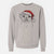 Santa Smash the Shih Tzu - Unisex Pigment Dyed Crew Sweatshirt